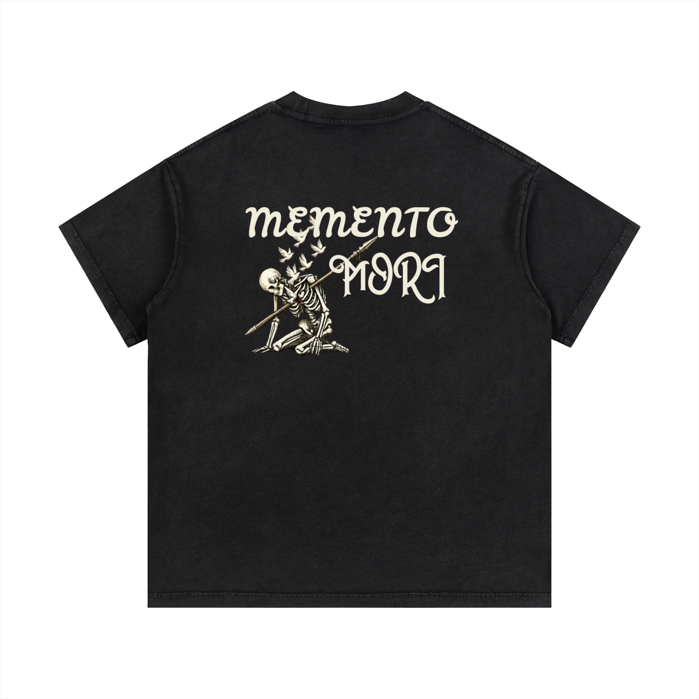"Memento Mori" Vintage Wash Cotton T-Shirt
