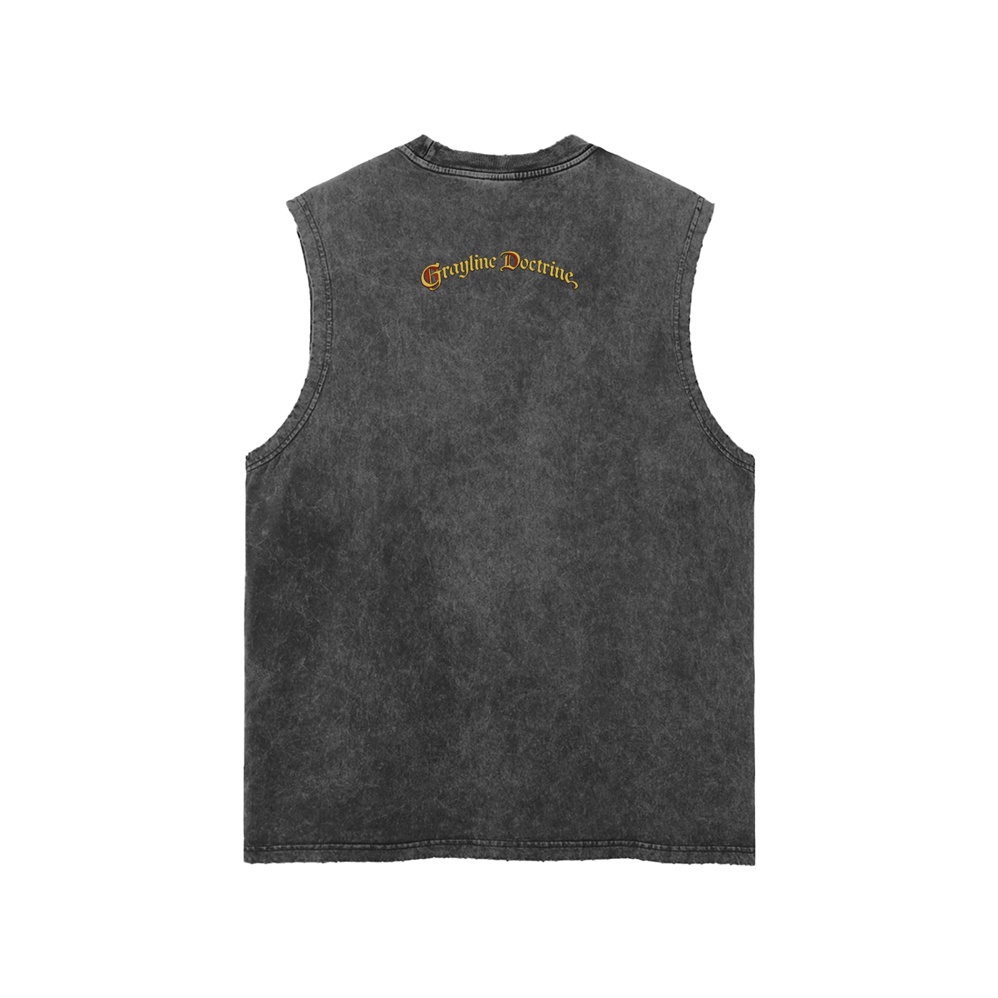 "Via Dolorosa" Frayed Hem Tank Top