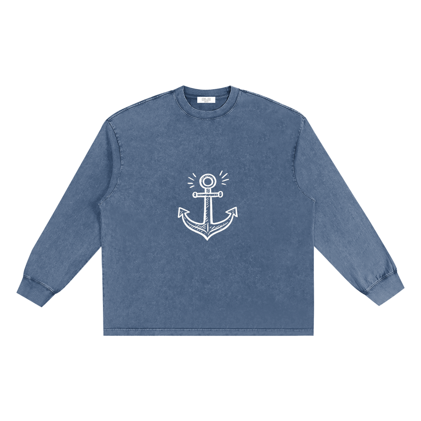 "Say No to Piracy" Frayed Edge Long Sleeve T-Shirt