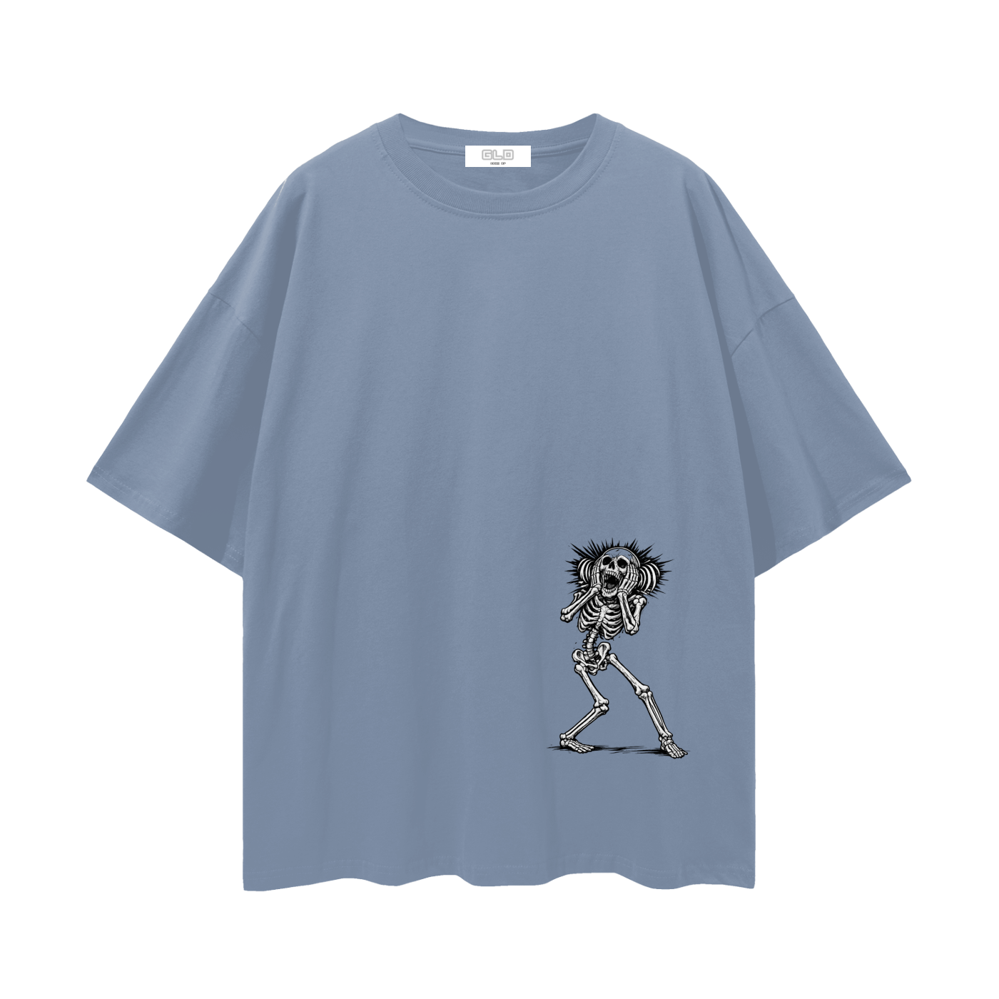 "Dont Die Scared" Loose Drop Shoulder T-Shirt
