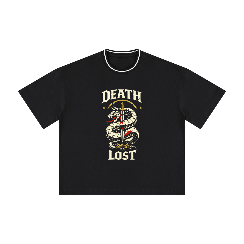 "Death Lost" Boxy Ribbed T-Shirt