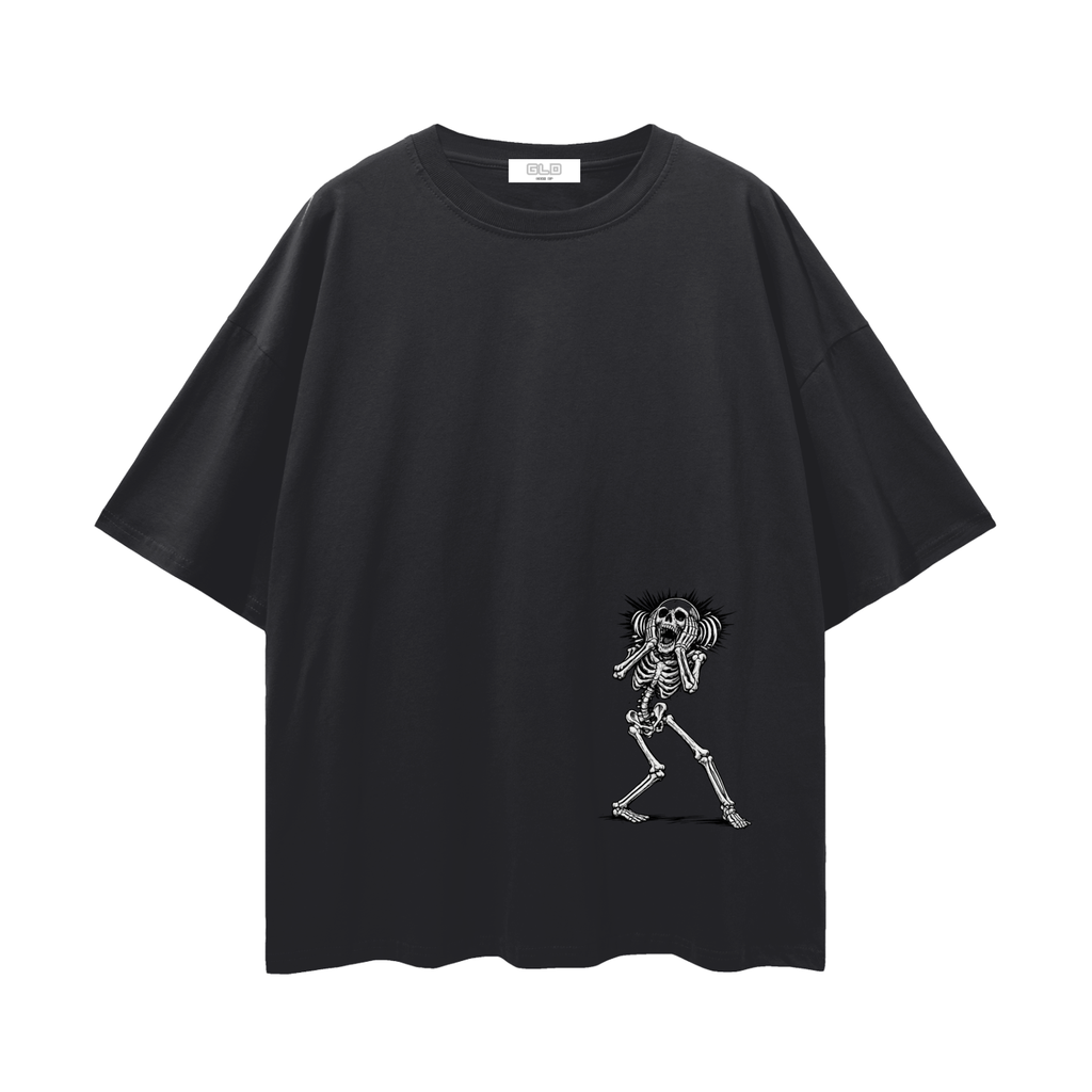 "Dont Die Scared" Loose Drop Shoulder T-Shirt