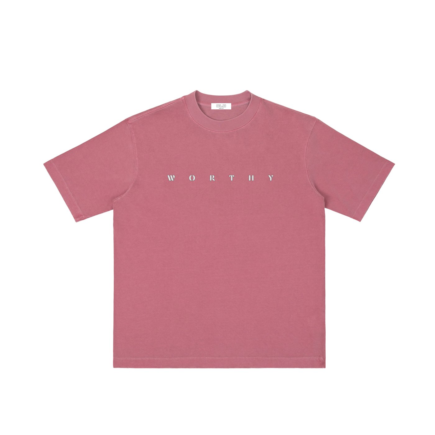 "WORTHY" Vintage Wash Drop Shoulder T-shirt