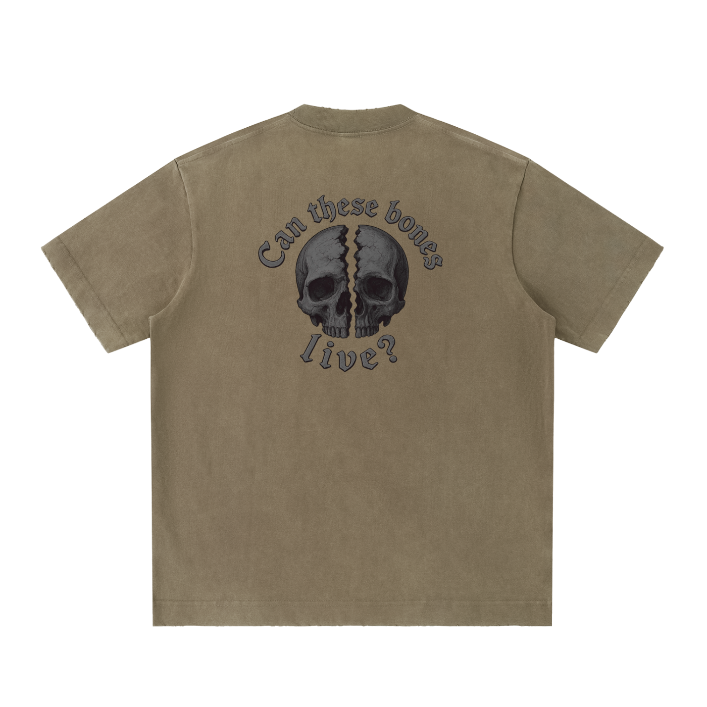 "Not Dead Yet" Heavyweight Vintage Washed Frayed T-Shirt