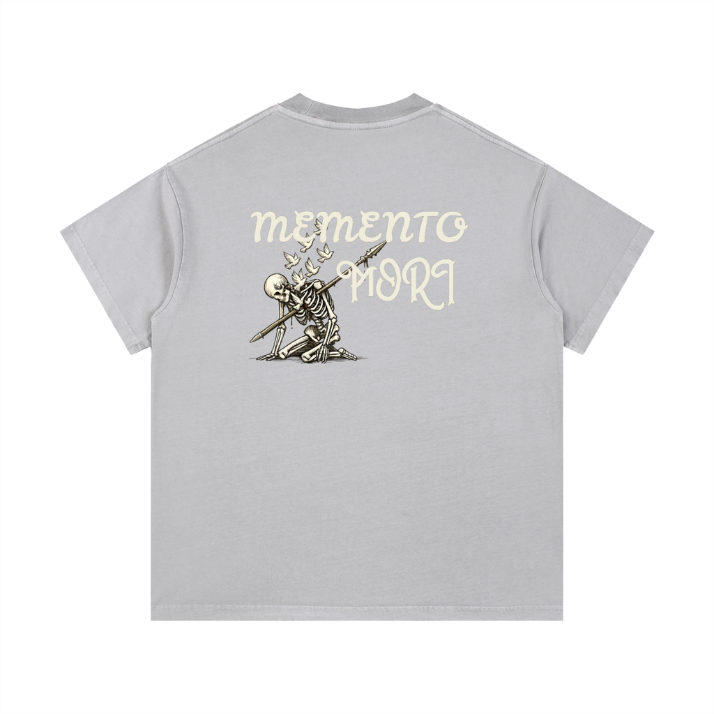"Memento Mori" Vintage Wash Cotton T-Shirt
