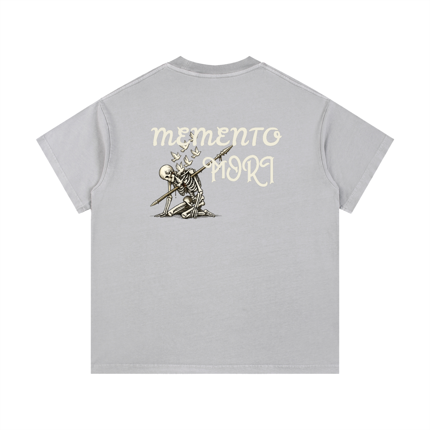 "Memento Mori" Vintage Wash Cotton T-Shirt