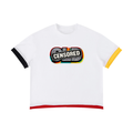 "REPUTABLE" Boxy Color Block T-Shirt